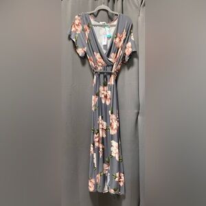 Grey Floral Maxi Dress for Sale up to 90% Off: Poshmark
